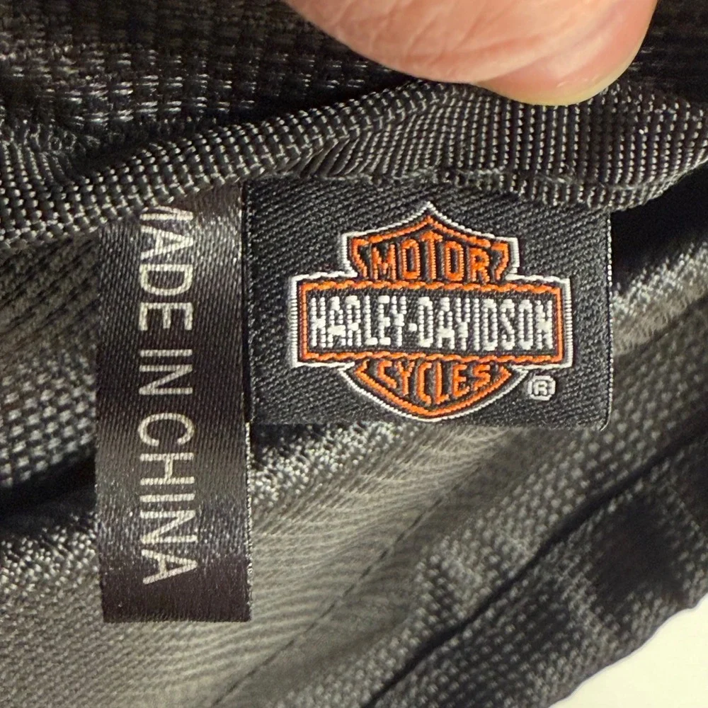 Harley Davidson‎ American Legend Black Drawstring Backpack Bag